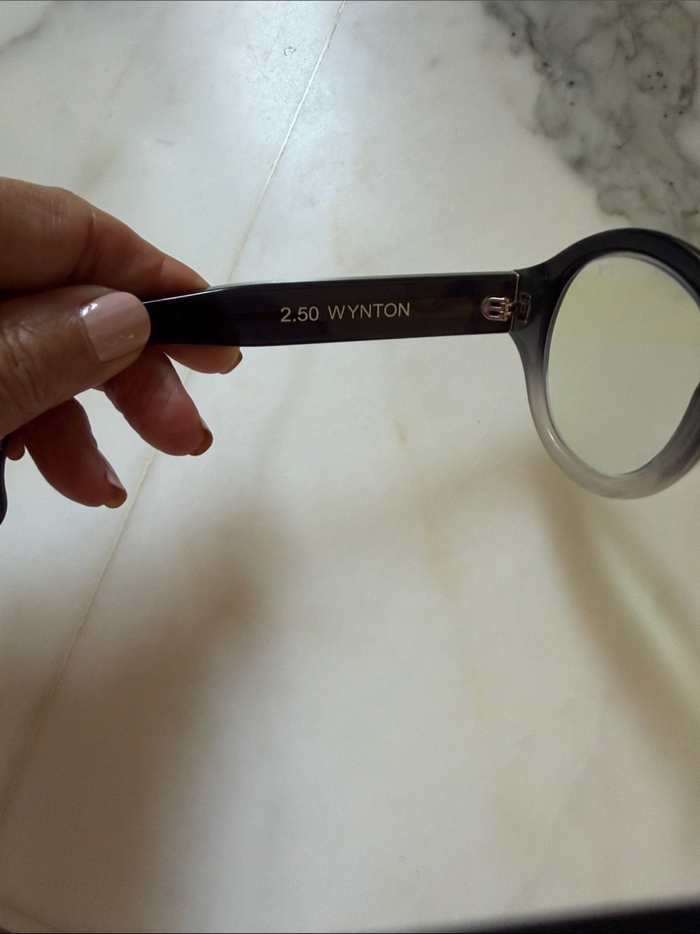 Caddis Wynton Eyeglasses Frame Women Black Fade Plastic Full Rim Round 4725145 - Picture 4 of 4